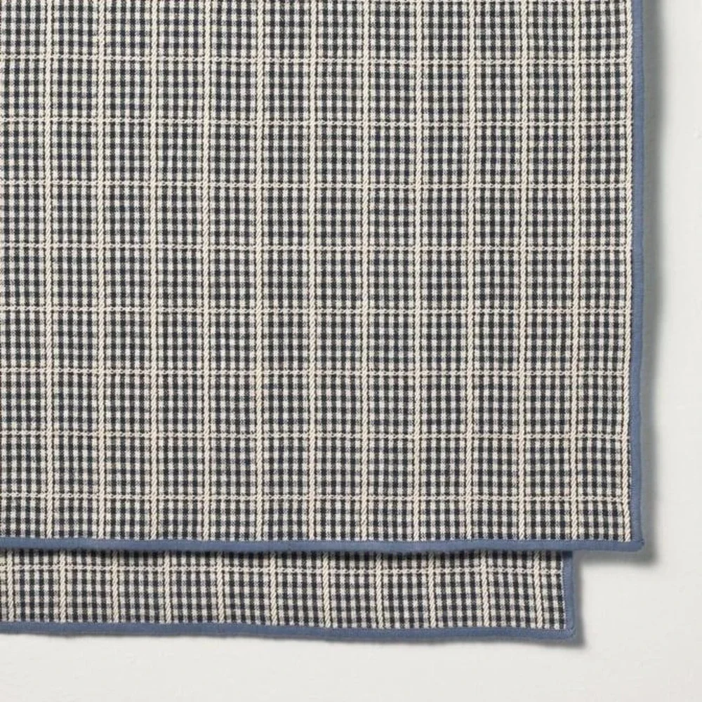 Set of 4 Plaid Cloth Napkins Navy/Blue - Hearth & Hand Magnolia, Target